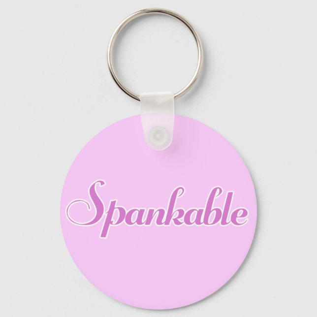 Spank me keychain (Front)
