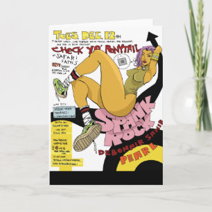 Spank Rock Greeting Card