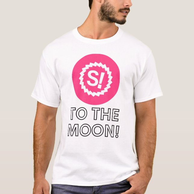 spankchain To The Moon Crypto spank Altcoin T-Shirt (Front)