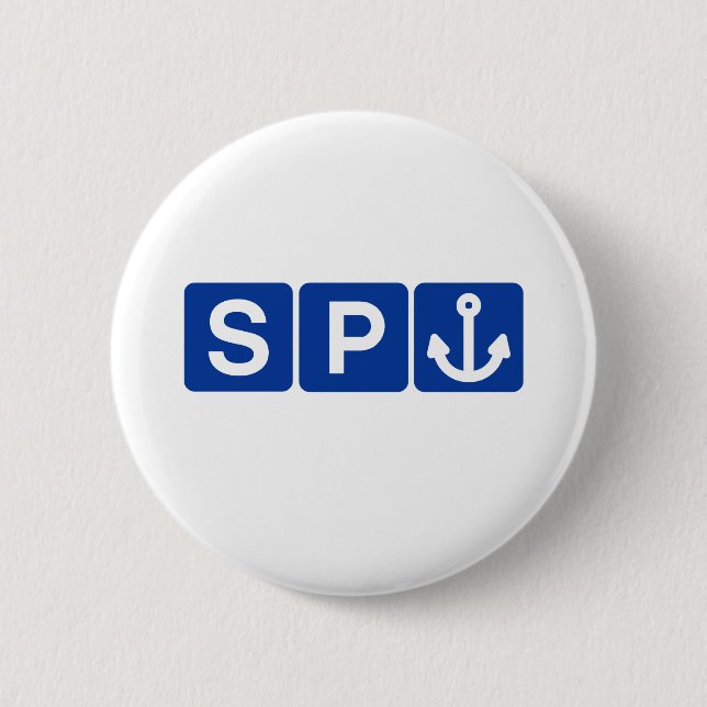 Spanker Symbol Joke 2 Inch Round Button (Front)
