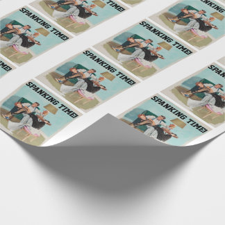 SPANKING TIME! BIRTHDAY WRAPPING PAPER