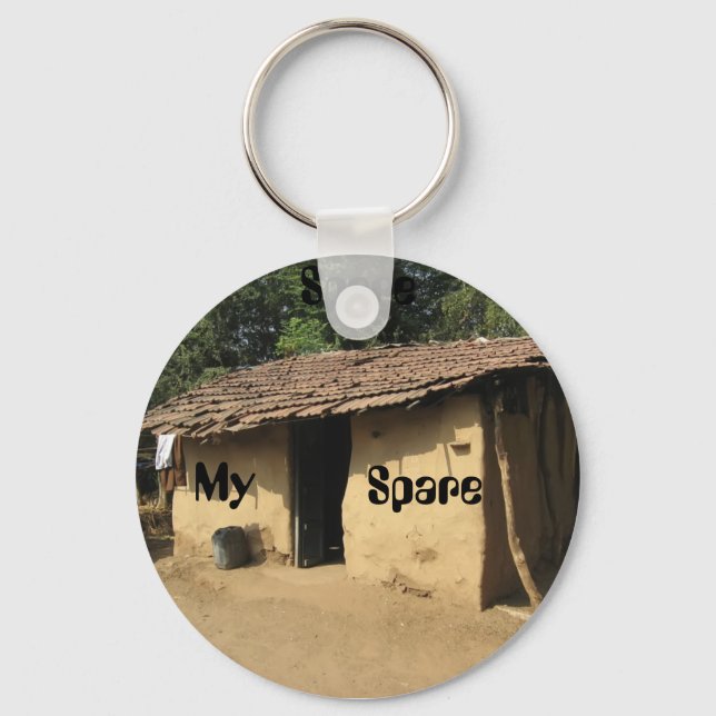 Spare Key-house Keychain (Front)