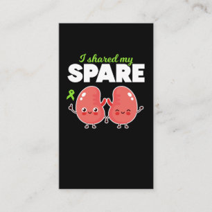 Spare Kidney Organ Transplantation Business Card