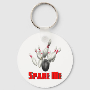 Spare Me Bowling Keychain