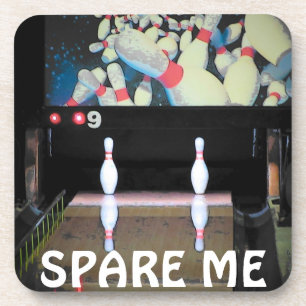Spare Me Bowling Meme Coaster