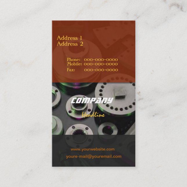Spare Parts Business Card (Front)