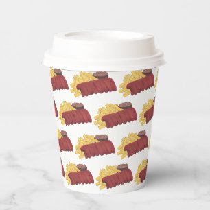 Spare Ribs BBQ Barbecue Barbeque Rib Cookoff Paper Cups
