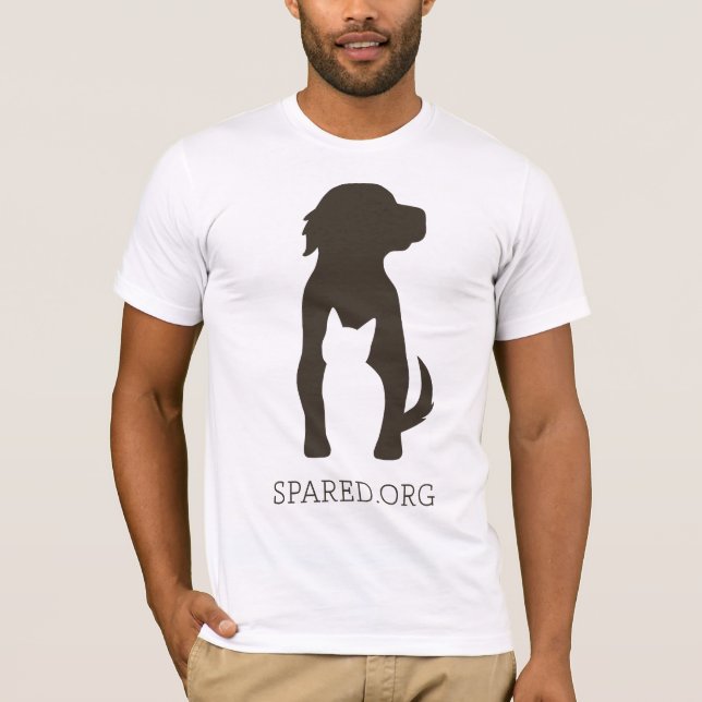 SPARED logo tee - brown (Front)