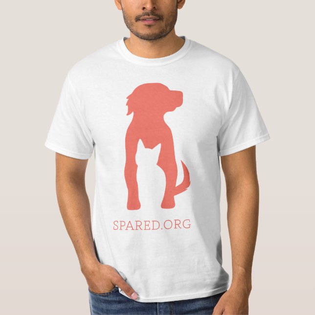 SPARED logo value tee - pink (Front)