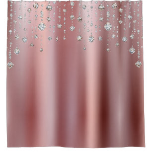 Spark diamonds Drips Effect Rose Silver Grey
