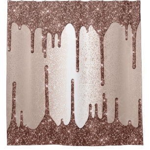 Spark Drip Glitter Effect Blush Rose Coffee
