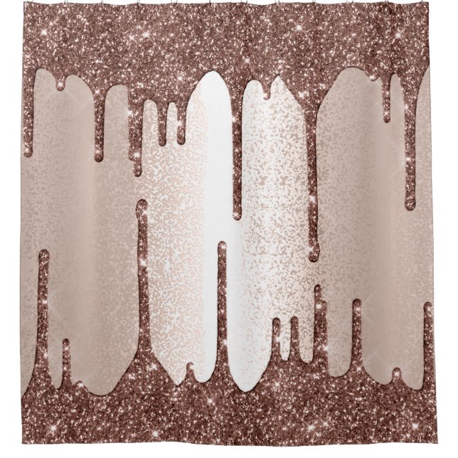 Spark Drip Glitter Effect Blush Rose Coffee (Front)