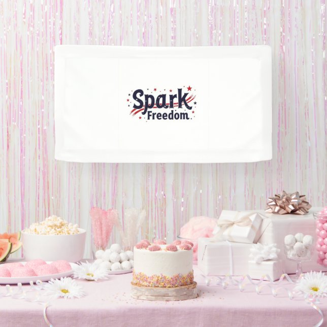 Spark Freedom Patriotic Banner (Party)