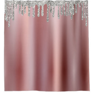 Spark glitter Drips Effect Rose Silver Grey