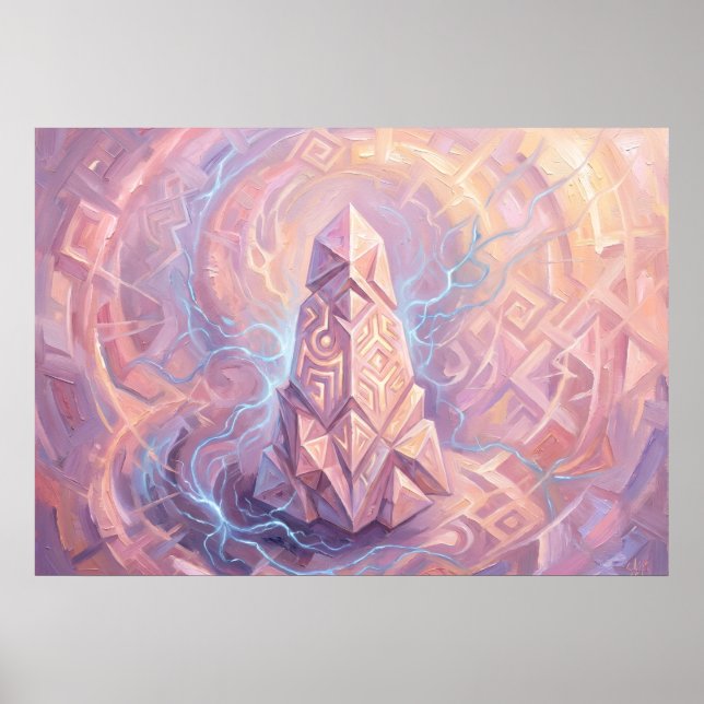 Spark of Creation Crystal Spirit Art Poster (Front)