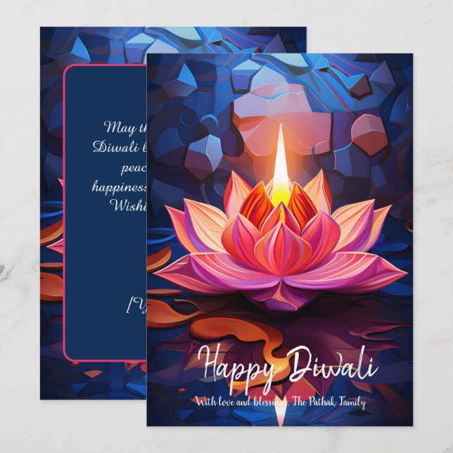 Spark of Grace Diwali card (Front/Back)