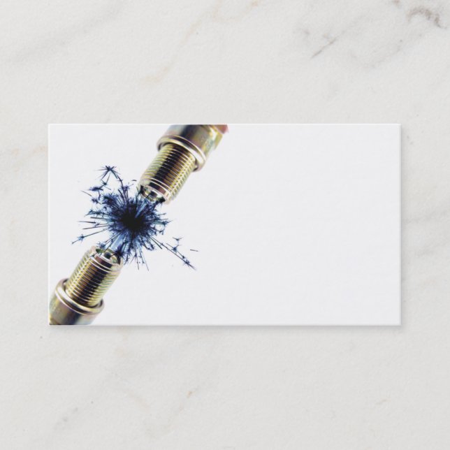 Spark Plug Business card (Front)