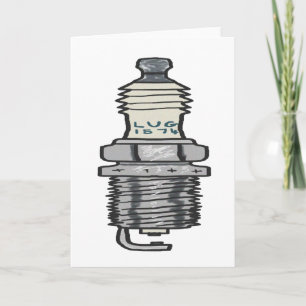 Spark Plug Mechanic Card