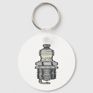 Spark Plug Mechanic Keychain