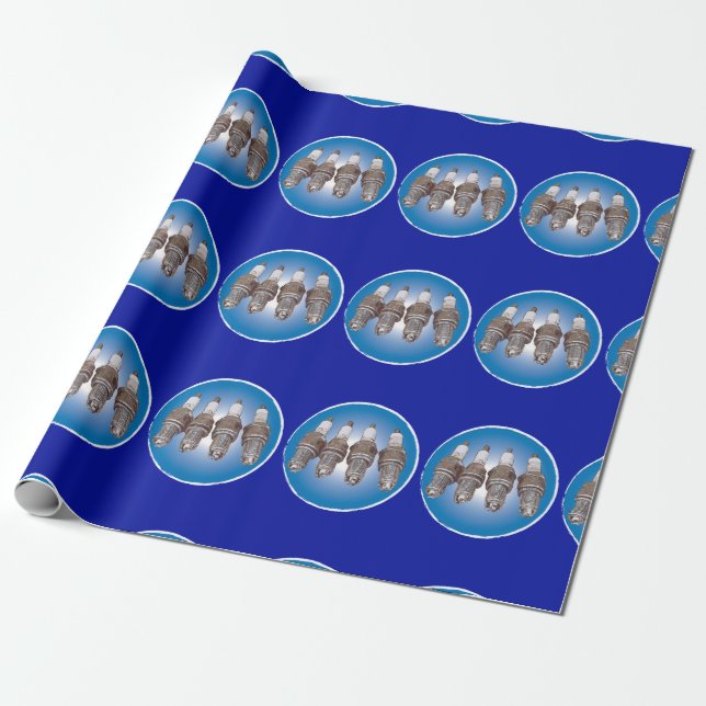 Spark plugs of the engine wrapping paper (Unrolled)