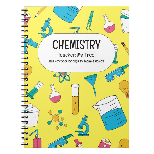 Spark Your Science! A Personalized CHEMISTRY Notebook (Front)
