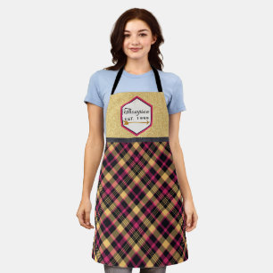 Sparkle and Plaid Apron