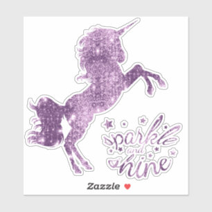 Sparkle and Shine Unicorn - Purple