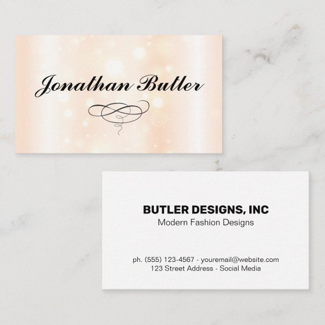 Sparkle Background Business Card (Front/Back)
