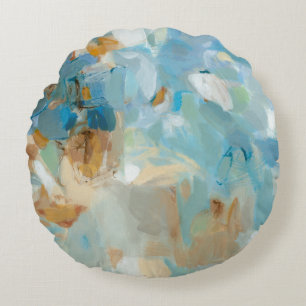Sparkle Beach Round Pillow