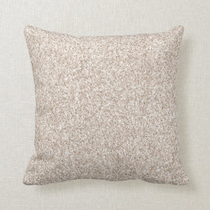 Sparkle Blush Cream Glitz Glitter      Throw Pillow