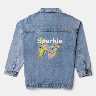 Sparkle Butterfly  Denim Jacket