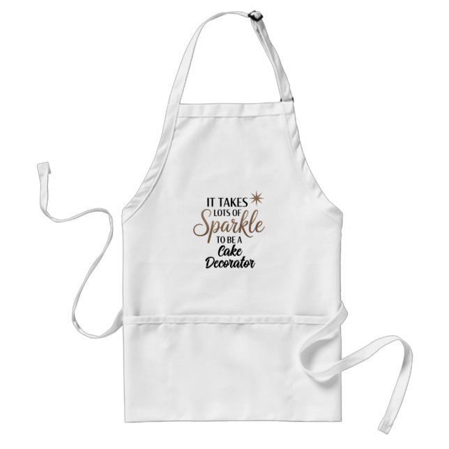 Sparkle Cake Decorator Standard Apron (Front)