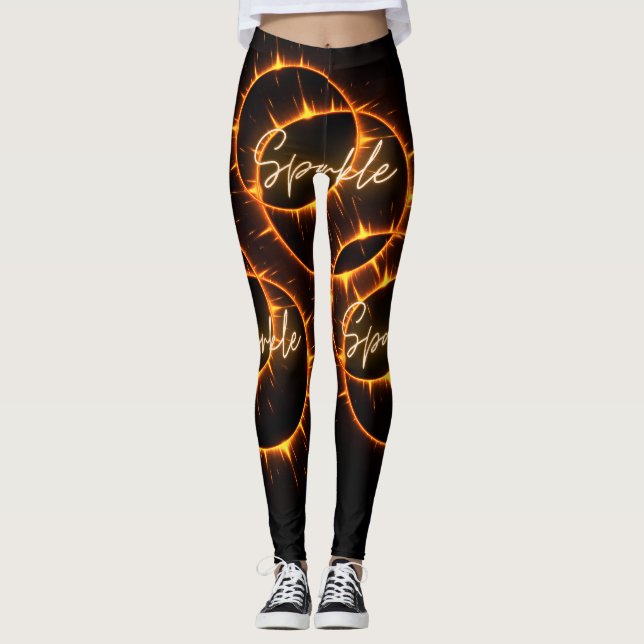Sparkle Design Leggings (Front)