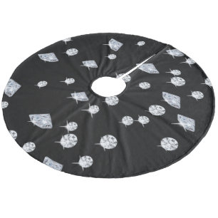 Sparkle Diamonds Fleece Tree Skirt