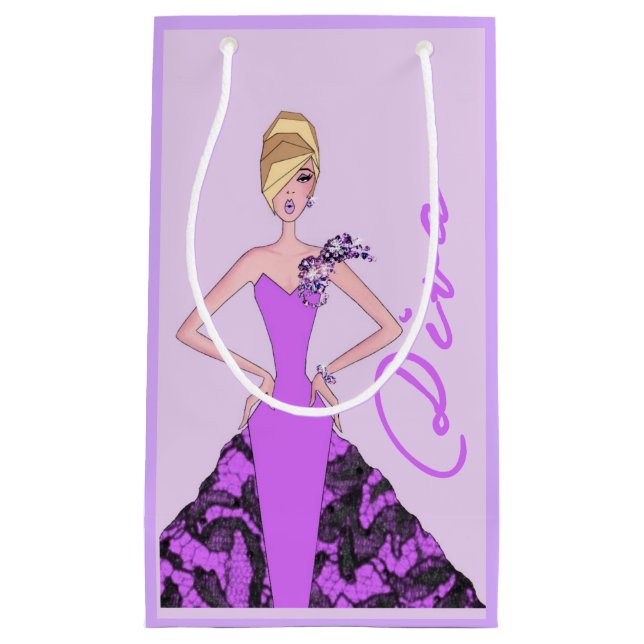 “Sparkle Diva” Gift Bag (Front)
