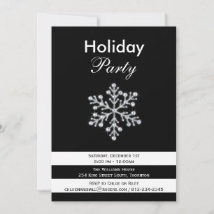 Sparkle & Drama Holiday Party Invitation