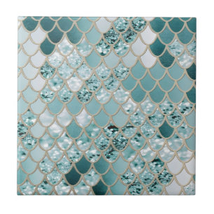 sparkle floor tiles modern floral pattern