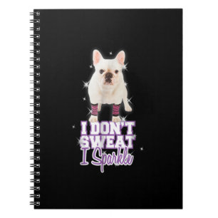 Sparkle French Bulldog For Dog Lover Mom Dad Dog Notebook