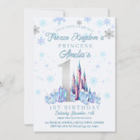 Sparkle Frozen Kingdom Castle 1st Birthday