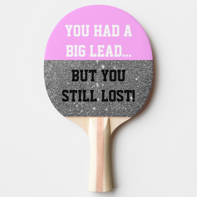 Sparkle Funny Smack Talk Ping Pong Paddle (Front)