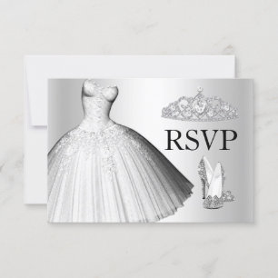 Sparkle Glitter Dress & Heels Quinceanera RSVP