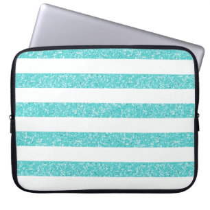 Sparkle Glitter Look Stripes Electronics Sleeve