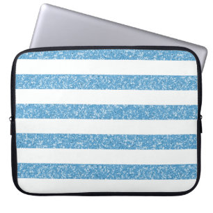 Sparkle Glitter Look Stripes Electronics Sleeve