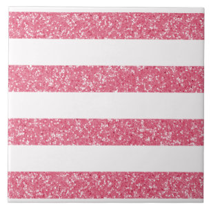 Sparkle Glitter Look Stripes Tile