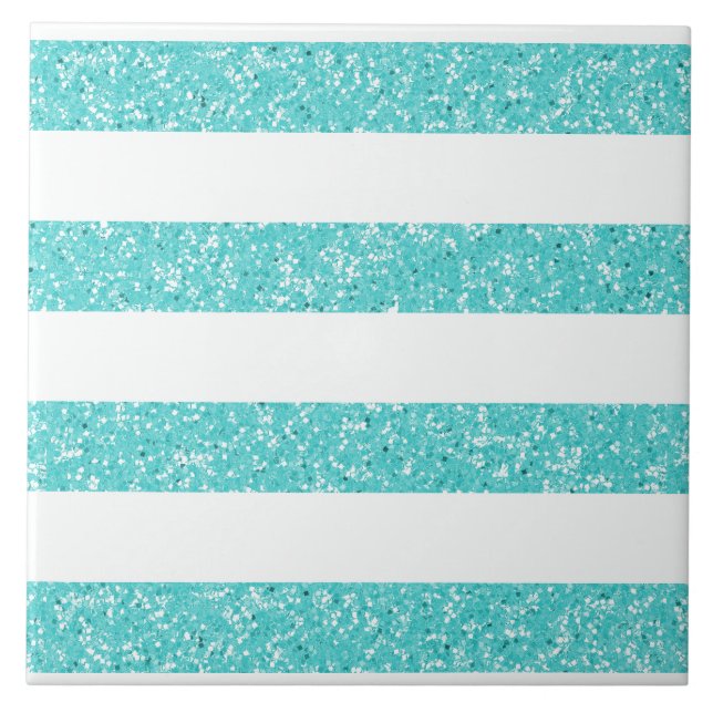 Sparkle Glitter Look Stripes Tile (Front)