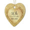 Sparkle Gold Heart 50th Wedding Anniversary