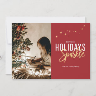 Sparkle Holiday Photo Card
