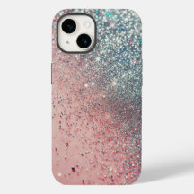 Sparkle in Pink: Glittery Glam for Your Phone