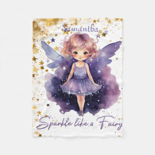 Sparkle Like a Fairy Fleece Blanket