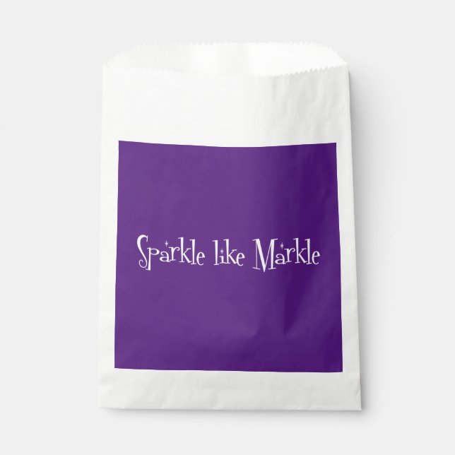 Sparkle Like Meghan Markle Duchess Of Sussex Funny Favour Bag (Front)